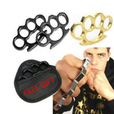 Unisex Brass Knuckles Tactical Survival Multi-functional Self Defense EDC Dusters Tool WIth Free Gift(Storage Bag)