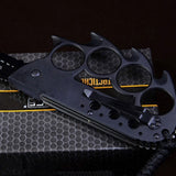 New Upgrade!!! Multi-Functional 2 In 1 Portable Knuckles Survival Knife Folding Self-Defense Tool Tactical Survival  EDC Fighting Camping Outdoor Tool