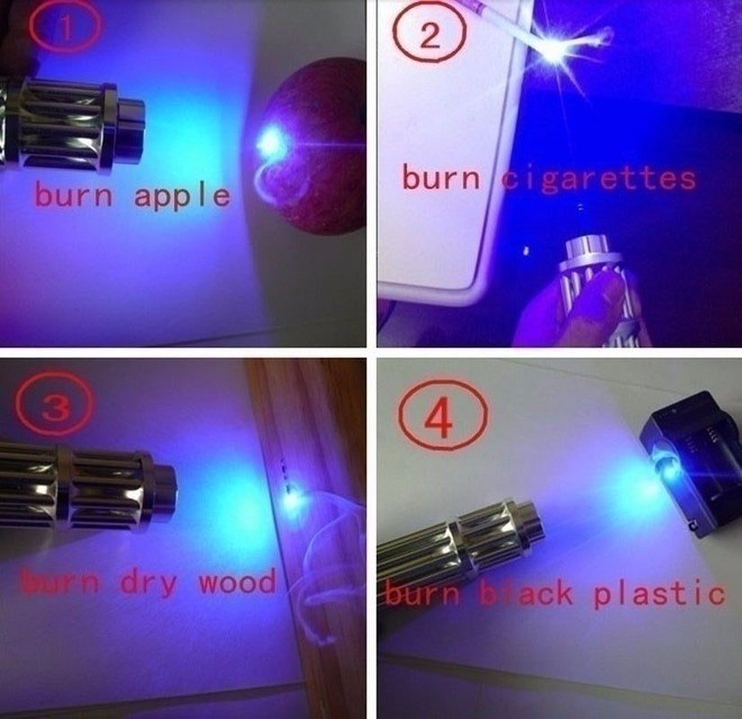 New Profession High Power Super Bright Blue/Green/Red Light Laser Pointer Pen Adjustable Beam Burning Match for 5000-10000 Meters
