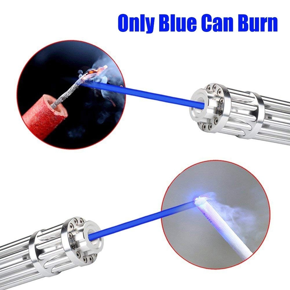 New Profession High Power Super Bright Blue/Green/Red Light Laser Pointer Pen Adjustable Beam Burning Match for 5000-10000 Meters