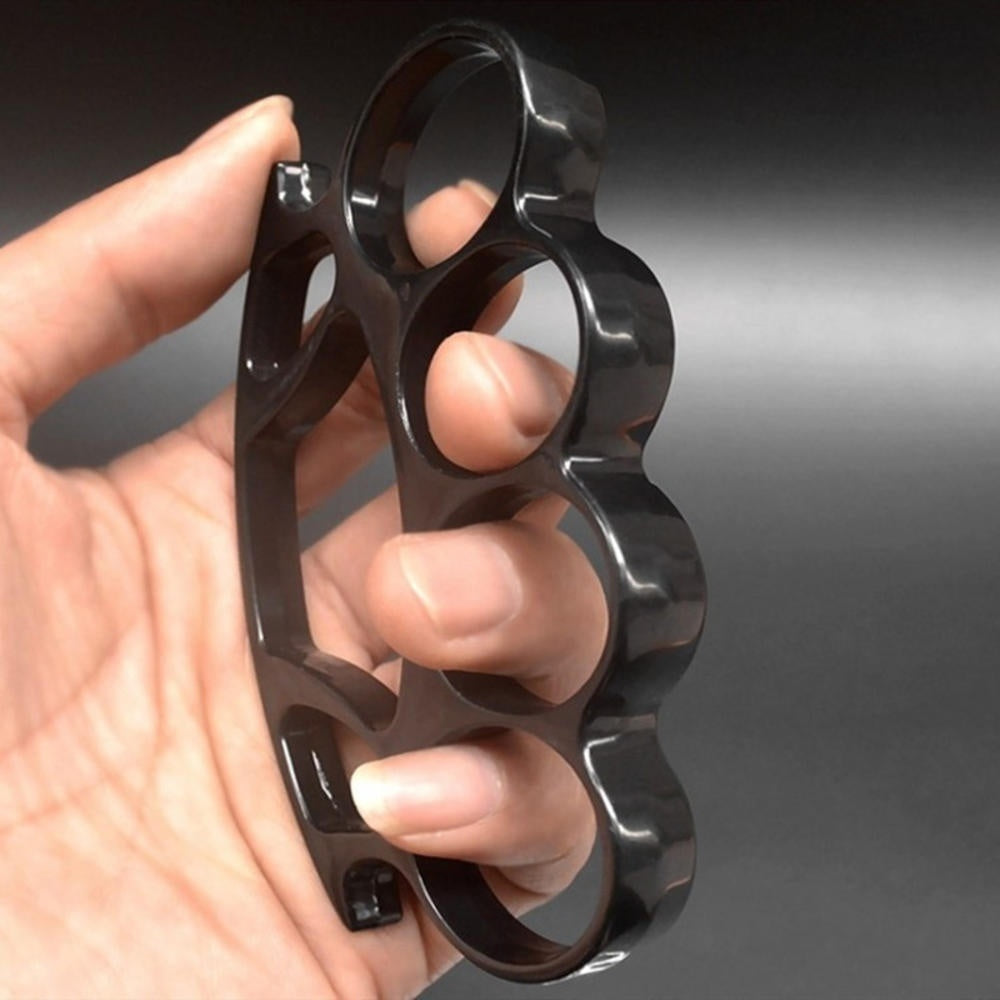 2020 New Arrival EDC Brass Knuckles Ring Alloy Knuckles Tactical Survival Multi-Functional Self Defense Tool Color Black Silver Gold (3 color 1pc/2pcs Optional)