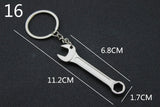 【Free gift】Buy 2 Get 3!!! 20 Style Creative Mini Tools Wrench Saw Ruler Spanner Key Chain Ring Keyring Metal Keychain