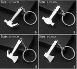 【Free gift】Buy 2 Get 3!!! 20 Style Creative Mini Tools Wrench Saw Ruler Spanner Key Chain Ring Keyring Metal Keychain