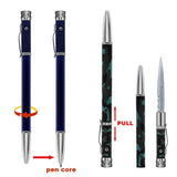 【Free gift】New Multi-function LED Tactical Pen Self-defense  Automatic Knife Camping Multifuntion Tools