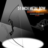 New Professional Durable Black 56'' 35lbs 45lbs 50lbs Sport Prop Hunting Shooting Training Set Bow Arrow