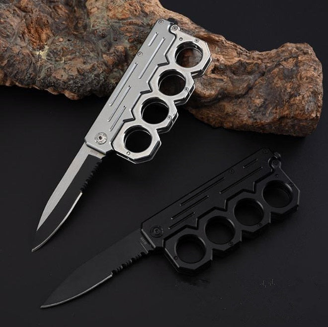 6 Styles TOP Quality Tactical Knife Spring Assisted Open Folding Knives Pocket Knuckle Handle Survival Camping Knife Fighting Hunting Knifes Self-defense Tools-