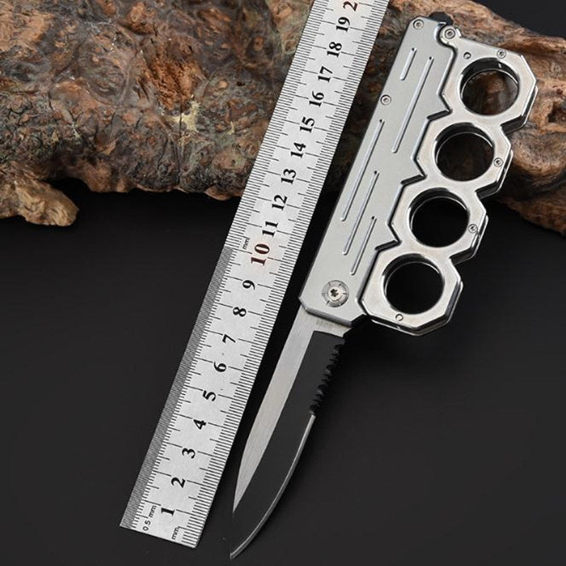 6 Styles TOP Quality Tactical Knife Spring Assisted Open Folding Knives Pocket Knuckle Handle Survival Camping Knife Fighting Hunting Knifes Self-defense Tools-