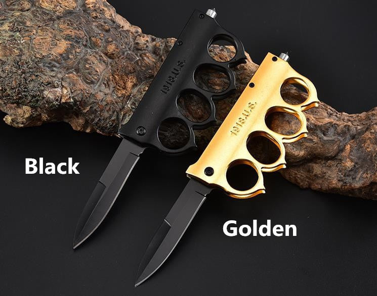 6 Styles TOP Quality Tactical Knife Spring Assisted Open Folding Knives Pocket Knuckle Handle Survival Camping Knife Fighting Hunting Knifes Self-defense Tools-