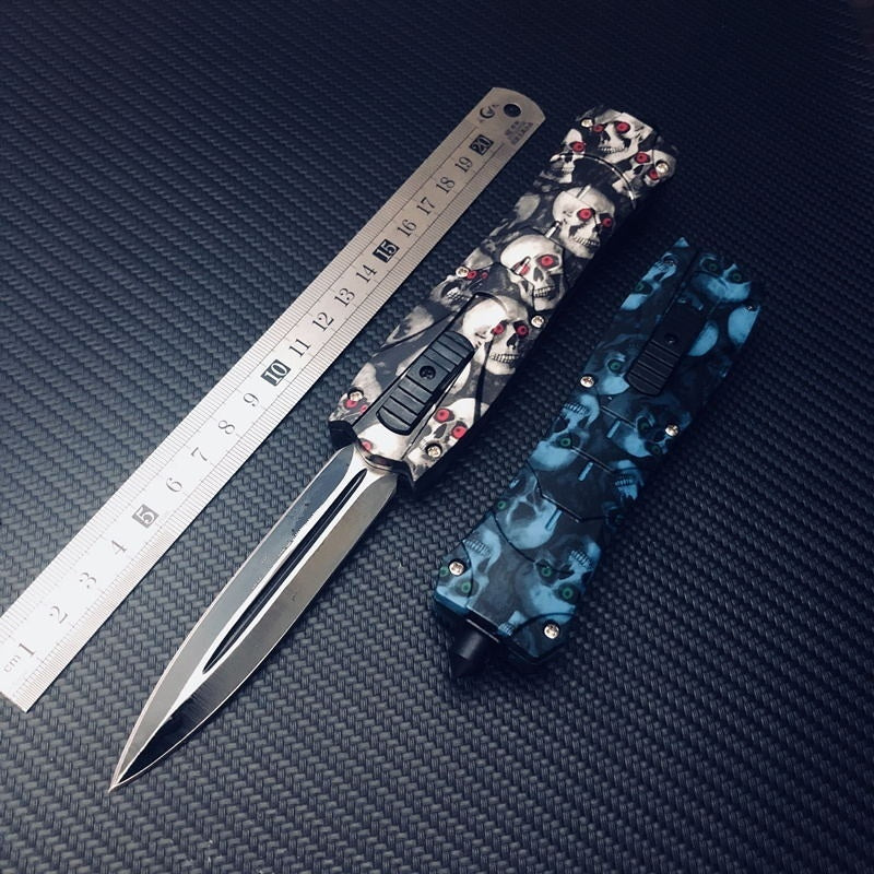 Fixed Blades Double Edge Survival Knifes   Camping Hunting Fishing Knifes   Safety Cutting Knives OTF EDC Spring Assisted Knife
