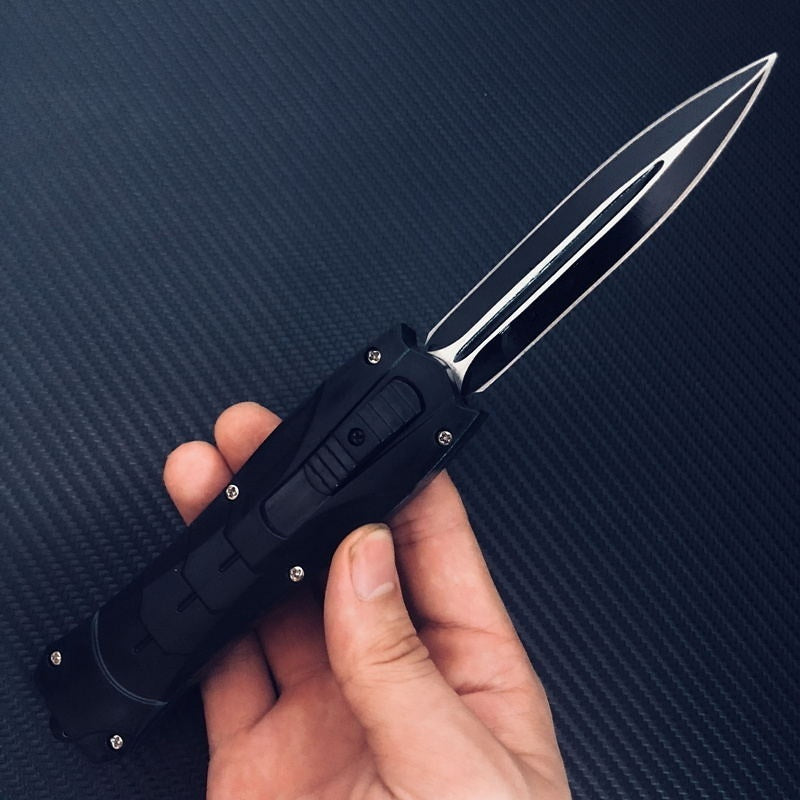 Fixed Blades Double Edge Survival Knifes   Camping Hunting Fishing Knifes   Safety Cutting Knives OTF EDC Spring Assisted Knife