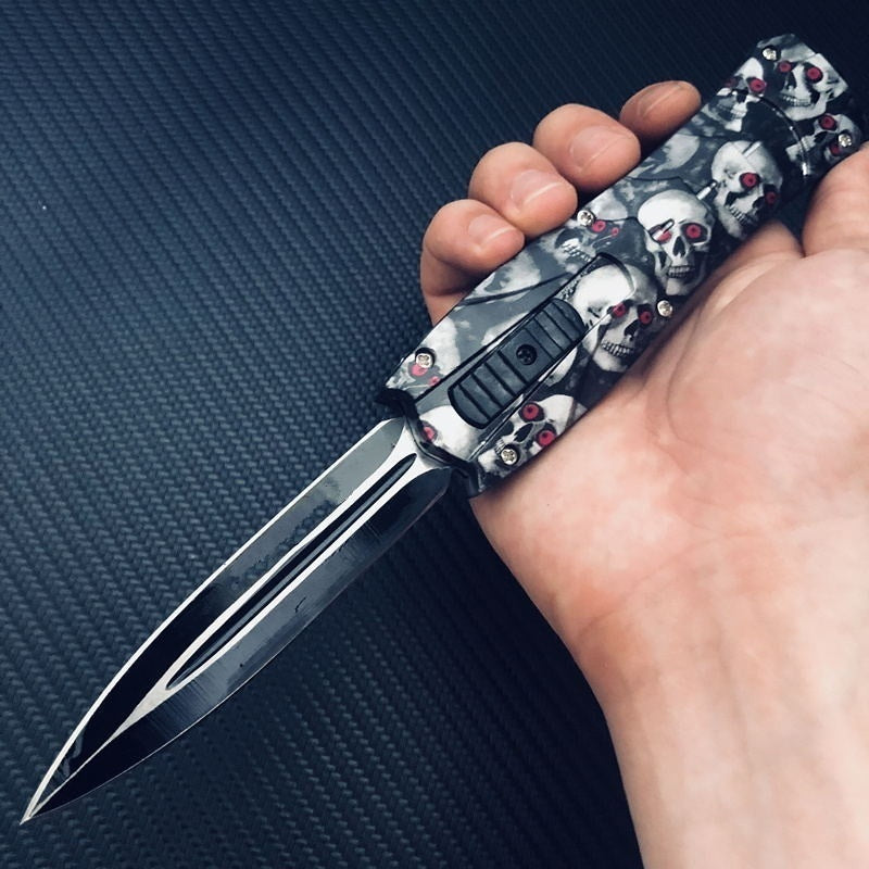 Fixed Blades Double Edge Survival Knifes   Camping Hunting Fishing Knifes   Safety Cutting Knives OTF EDC Spring Assisted Knife
