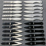 24Pcs MIX Ninja Hunting Knives Tactical Kunai Fixed Blade Na-ruto Throwing Knife Set with Sheath