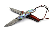 Handmade Damascus Handmade Folding Knife Mini Folding Knife Portable Multifunctional Outdoor Knife Fruit Knife