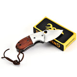 Factory direct stainless steel outdoor folding knife Browning D316 small armored mini knife bladed tactical knife