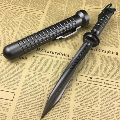 Tri Edge Spiral Dagger Razor Sharp Twisted Fixed Blade JAGDKOMMANDO TRI EDGE TACTICAL SURVIVAL  Hunting FIXED BLADE KNIFE Cyclone Collectible Pro Tactical Elite Knife with Pipe Sheath Lanyard Cord for Home Camping Hunting Rescue"
