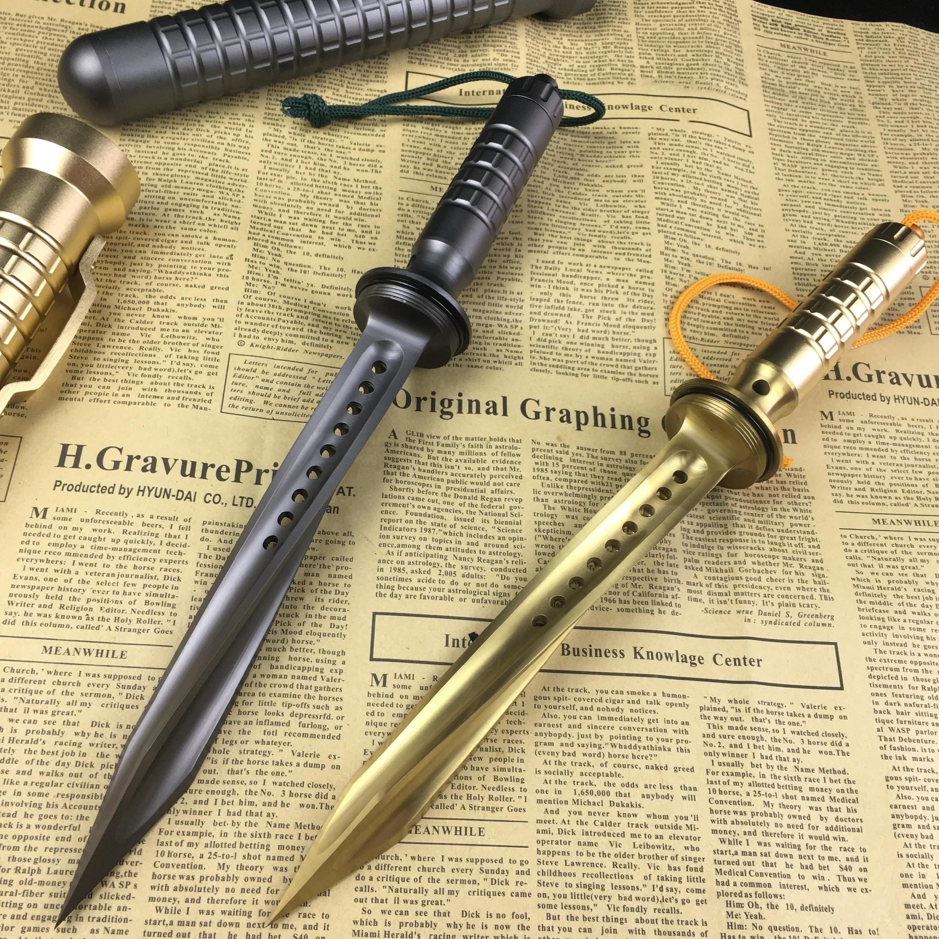 """13"""""""" Cyclone  New  TRI EDGE TACTICAL SURVIVAL Spiral Dagger Hunting Fixed Blade Knife with Pipe Sheath CHR"""
