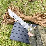 Outdoor Multifunctional High Hardness Titanium Alloy Folding Knife EDC Survival Knife Bearing D2 Steel Folding Knife