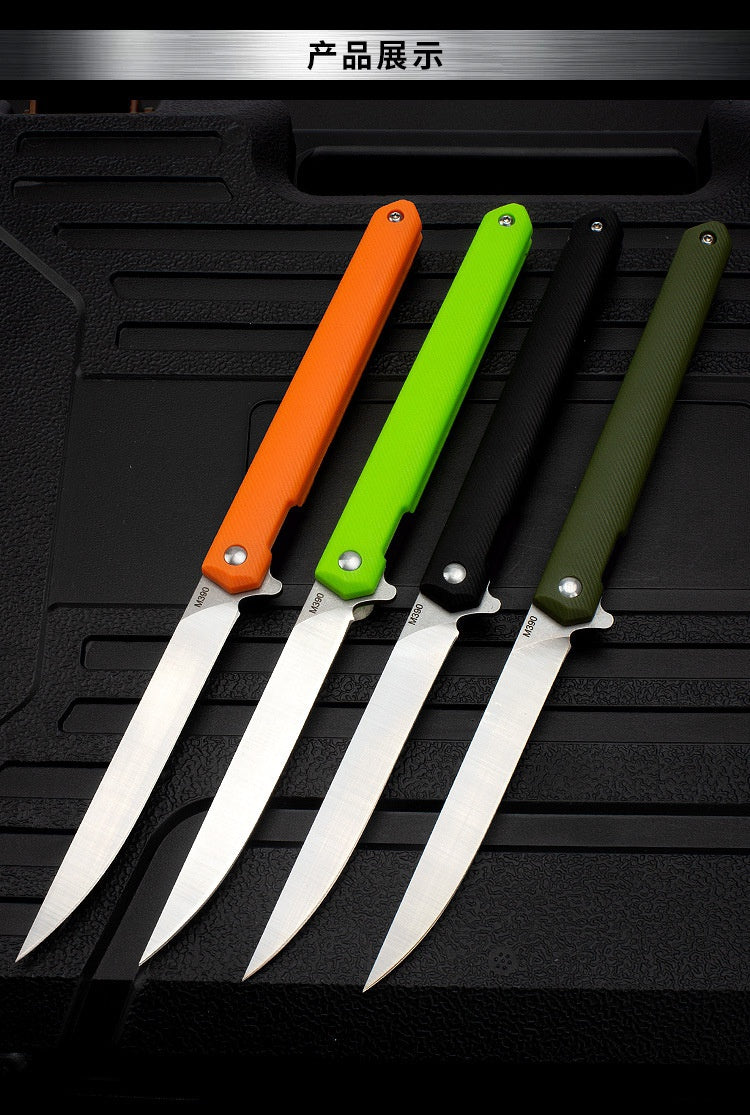 Outdoor Mini Knife Sharp Bearing Folding Knife Wilderness Survival Fruit Knife M390 Magic Pen Folding Knife