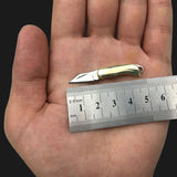 【Free gift】Knife Mini Folding Knife Legal Self-defense Knife Exquisite Brass Knife Keychain Demolition Express Unpacking Knife