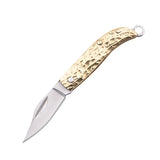 【Free gift】Knife Mini Folding Knife Legal Self-defense Knife Exquisite Brass Knife Keychain Demolition Express Unpacking Knife