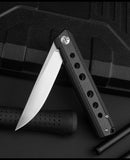D2 High Hardness Folding Knife Carbon Fiber Exquisite Gift Knife Outdoor Wilderness Folding Knife Portable Pocket Knife