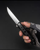 D2 High Hardness Folding Knife Carbon Fiber Exquisite Gift Knife Outdoor Wilderness Folding Knife Portable Pocket Knife