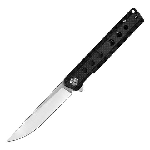 D2 High Hardness Folding Knife Carbon Fiber Exquisite Gift Knife Outdoor Wilderness Folding Knife Portable Pocket Knife