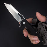 D2 steel high hardness stainless steel folding fruit knife outdoor camping multifunctional tactical survival folding knife