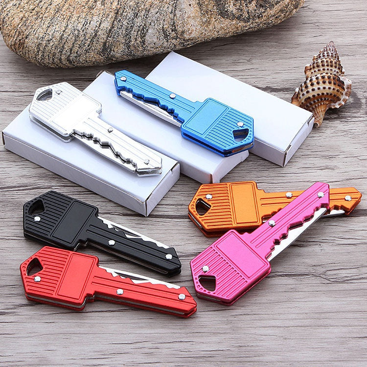 Mini key knife portable folding pocket knife outdoor multi-function fruit pocket knife stainless steel gift knife