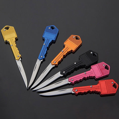 Mini key knife portable folding pocket knife outdoor multi-function fruit pocket knife stainless steel gift knife