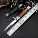 high hardness folding knife Mahogany knife, ebony knife, outdoor knife, multi-function survival folding knife, wild survival knife swordfish