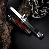 high hardness folding knife Mahogany knife, ebony knife, outdoor knife, multi-function survival folding knife, wild survival knife swordfish