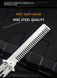 Beginner training tool decompression swing comb stainless steel folding comb outdoor camping practice knife without edge Direct supply from stock
