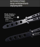 Play Cool Butterfly Tool Unopened Butterfly Training Knife Novice Practice Knife Stainless Steel Folding Knife From Stock