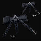 Play Cool Butterfly Tool Unopened Butterfly Training Knife Novice Practice Knife Stainless Steel Folding Knife From Stock
