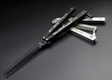 Carved dragon comb butterfly flail practice knife creative butterfly comb performance practice comb tool hairdressing comb does not open edge