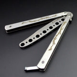 Carved dragon comb butterfly flail practice knife creative butterfly comb performance practice comb tool hairdressing comb does not open edge