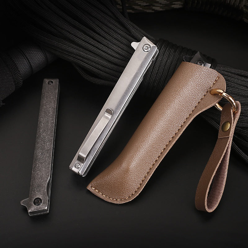 portable folding knife Magic pen m390 powder steel folding knife high hardness and sharp mini self-defense knife outdoor knife