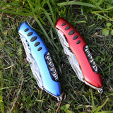 11 open 13 function life-saving knife, three-color 105mm stainless steel multi-function knife, camping equipment portable folding knife