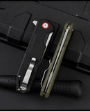 Folding Knife Outdoor G10 Folding Knife Wilderness Survival Knife Portable Fruit Knife Sharp Knife