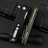Folding Knife Outdoor G10 Folding Knife Wilderness Survival Knife Portable Fruit Knife Sharp Knife