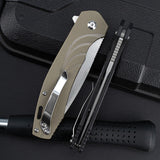 Camping Survival Outdoor Self-defense Sharp Fruit Knife Folding Knife D2 Stainless Steel Folding Knife