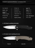 Camping Survival Outdoor Self-defense Sharp Fruit Knife Folding Knife D2 Stainless Steel Folding Knife