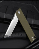 Outdoor camping self-defense knife pocket knife folding knife D2 steel high hardness folding knife G10 survival knife