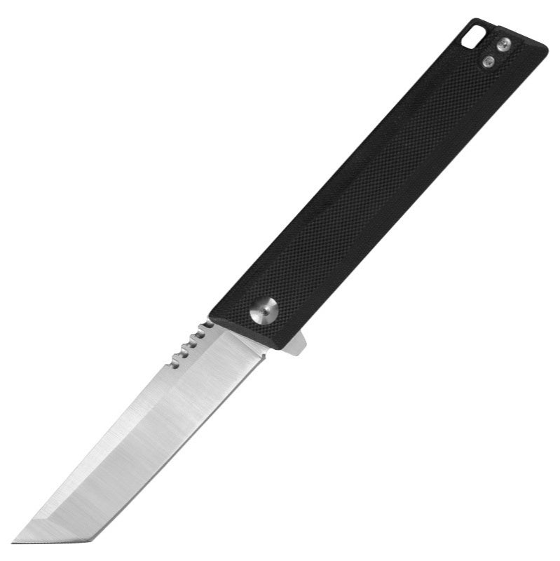 Outdoor camping self-defense knife pocket knife folding knife D2 steel high hardness folding knife G10 survival knife