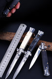 Italian Mafia Portable 9-inch Folding Knife Outdoor Defensive Height Hardness Pocket Knife Wilderness Survival Knife
