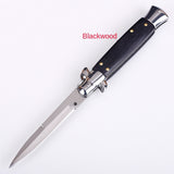 Italian Mafia Portable 9-inch Folding Knife Outdoor Defensive Height Hardness Pocket Knife Wilderness Survival Knife