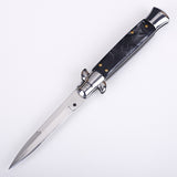 Italian Mafia Portable 9-inch Folding Knife Outdoor Defensive Height Hardness Pocket Knife Wilderness Survival Knife