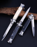 Italian Mafia Portable 9-inch Folding Knife Outdoor Defensive Height Hardness Pocket Knife Wilderness Survival Knife