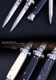 Italian Mafia Portable 9-inch Folding Knife Outdoor Defensive Height Hardness Pocket Knife Wilderness Survival Knife